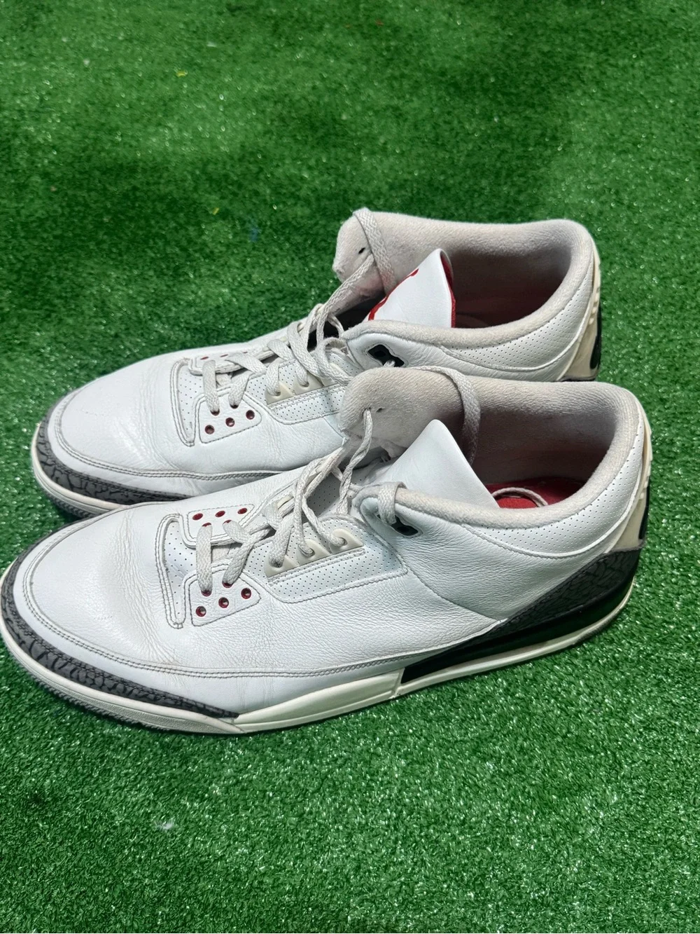 Mens Air Jordan 3 Retro White Cement Size 17